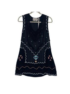 YaYa Aflalo Dress Size P Black Reformation Beaded Silk Cocktail Mini Glam XS